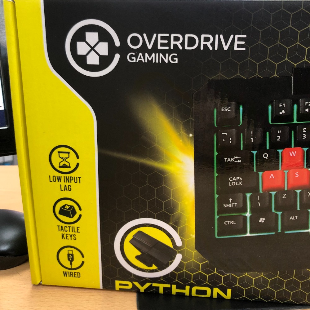 Pre-owned Overdrive Gaming Python RGB Gaming Keyboard Overdrive Gaming ...